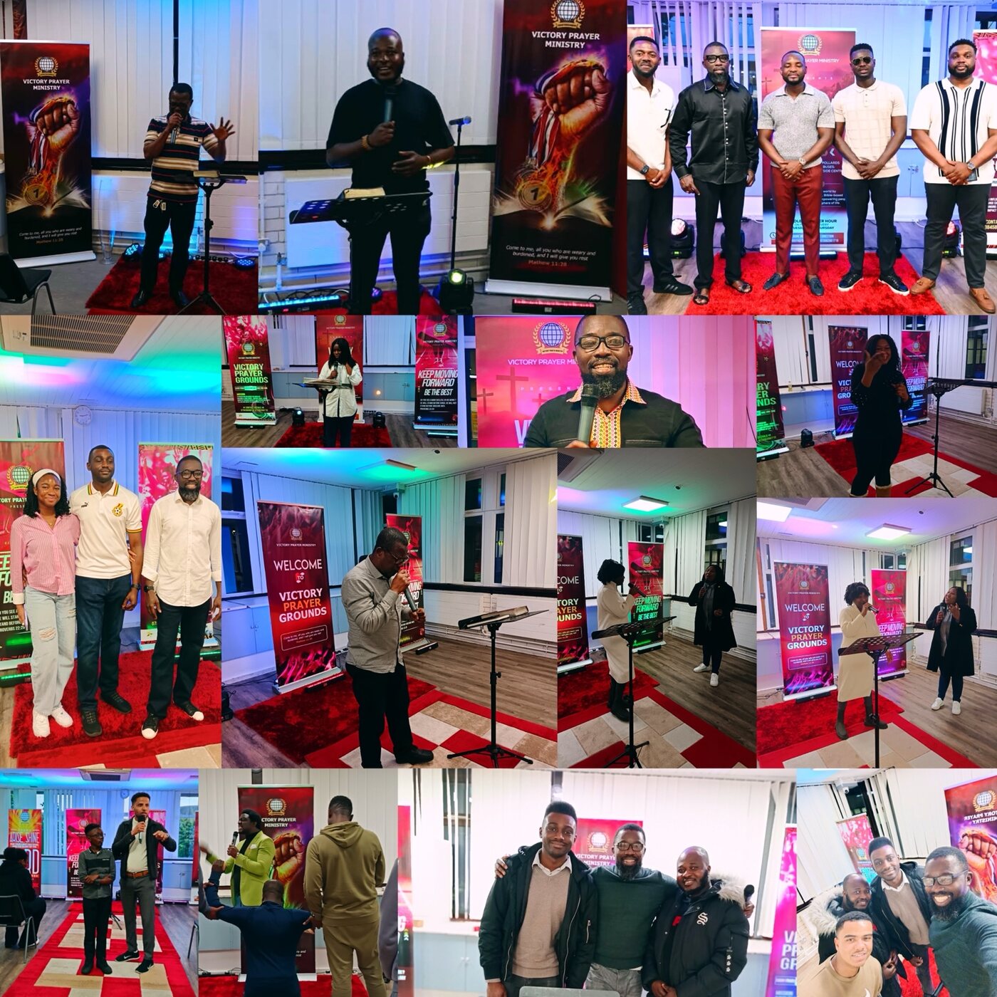 Victory Prayer Ministry worship, prayer and fellowship moments